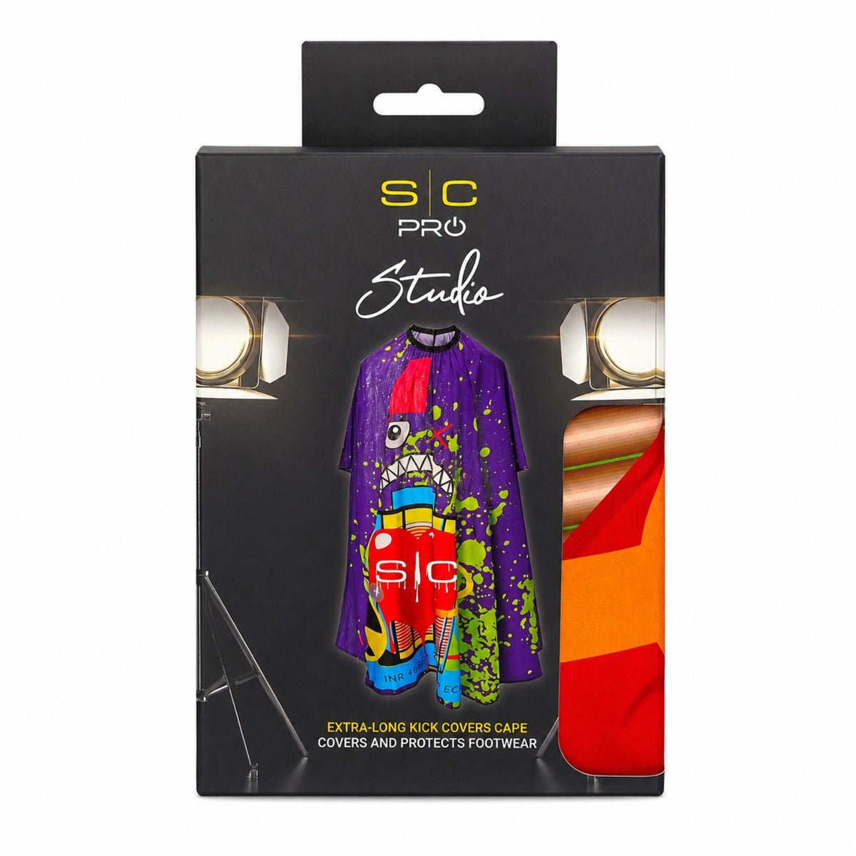 StyleCraft Studio Kick Cover Extra-Long Cutting Cape in Wildstyle