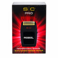 StyleCraft Rebel Professional Shaver SC802B retail box with black shaver and gold foil