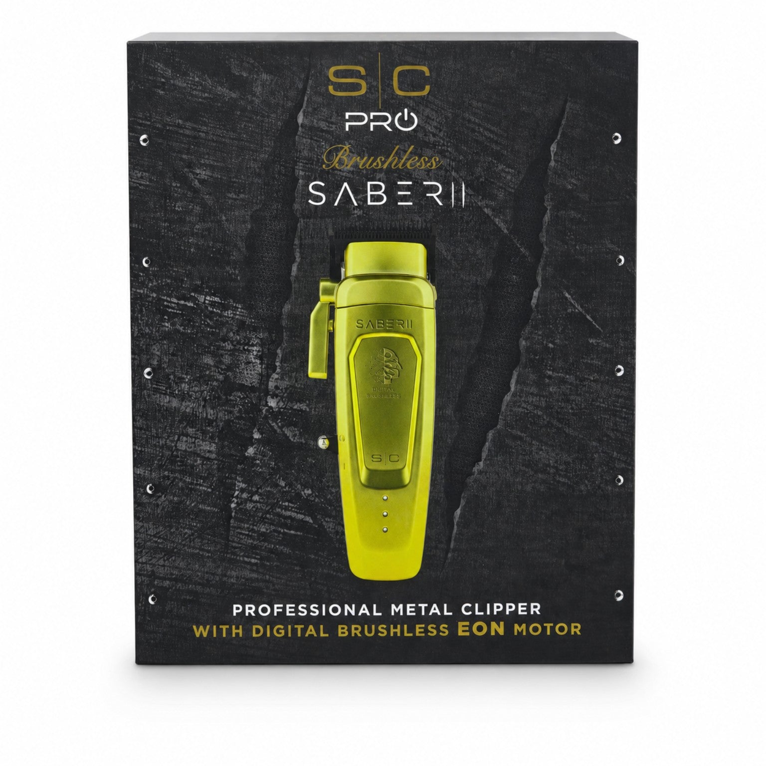 StyleCraft Saber 2.0 Cordless Modular Clipper in Gold retail box
