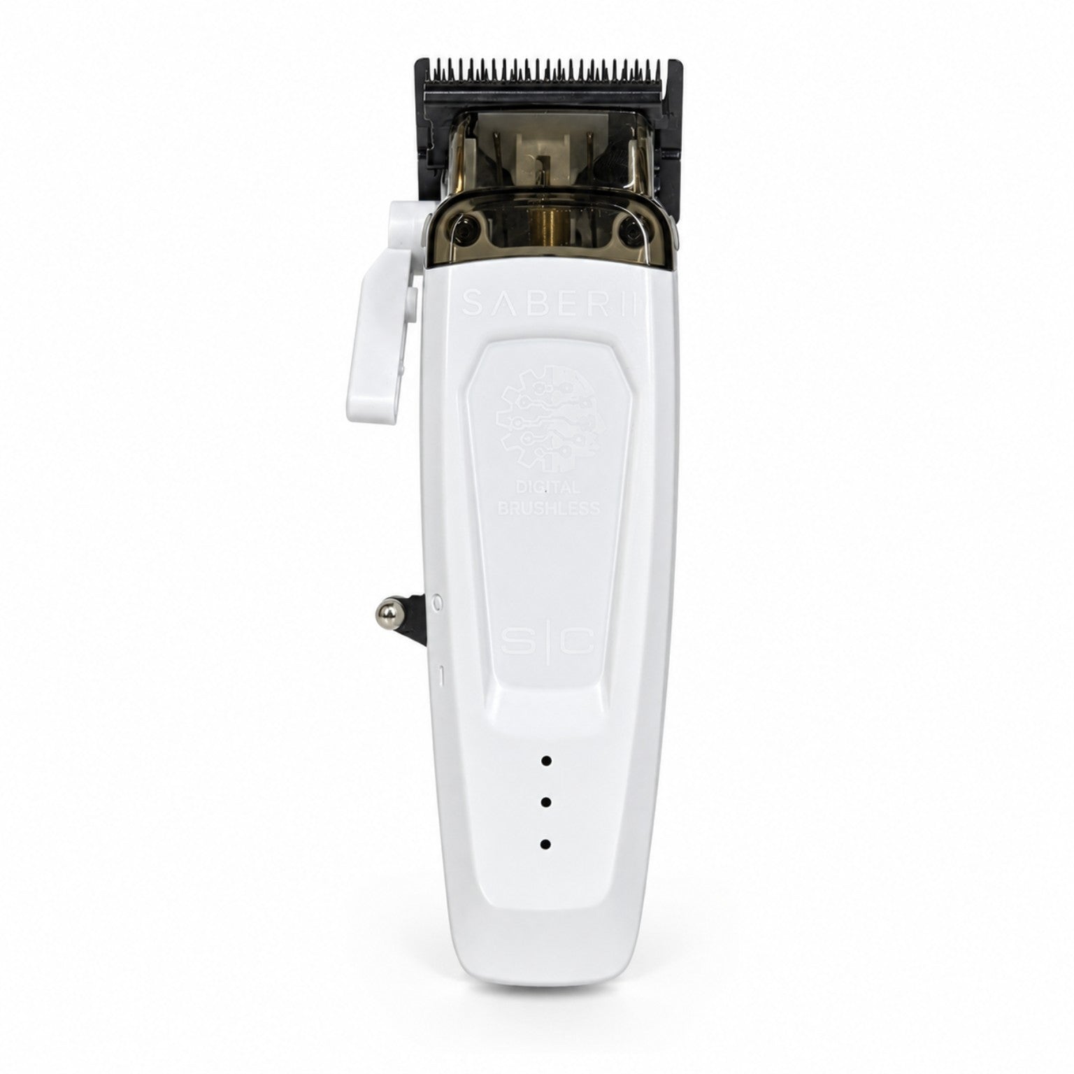 StyleCraft Saber 2.0 Cordless Modular Clipper in White front view
