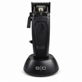 StyleCraft Saber II Professional Metal Clipper in Black with charging stand
