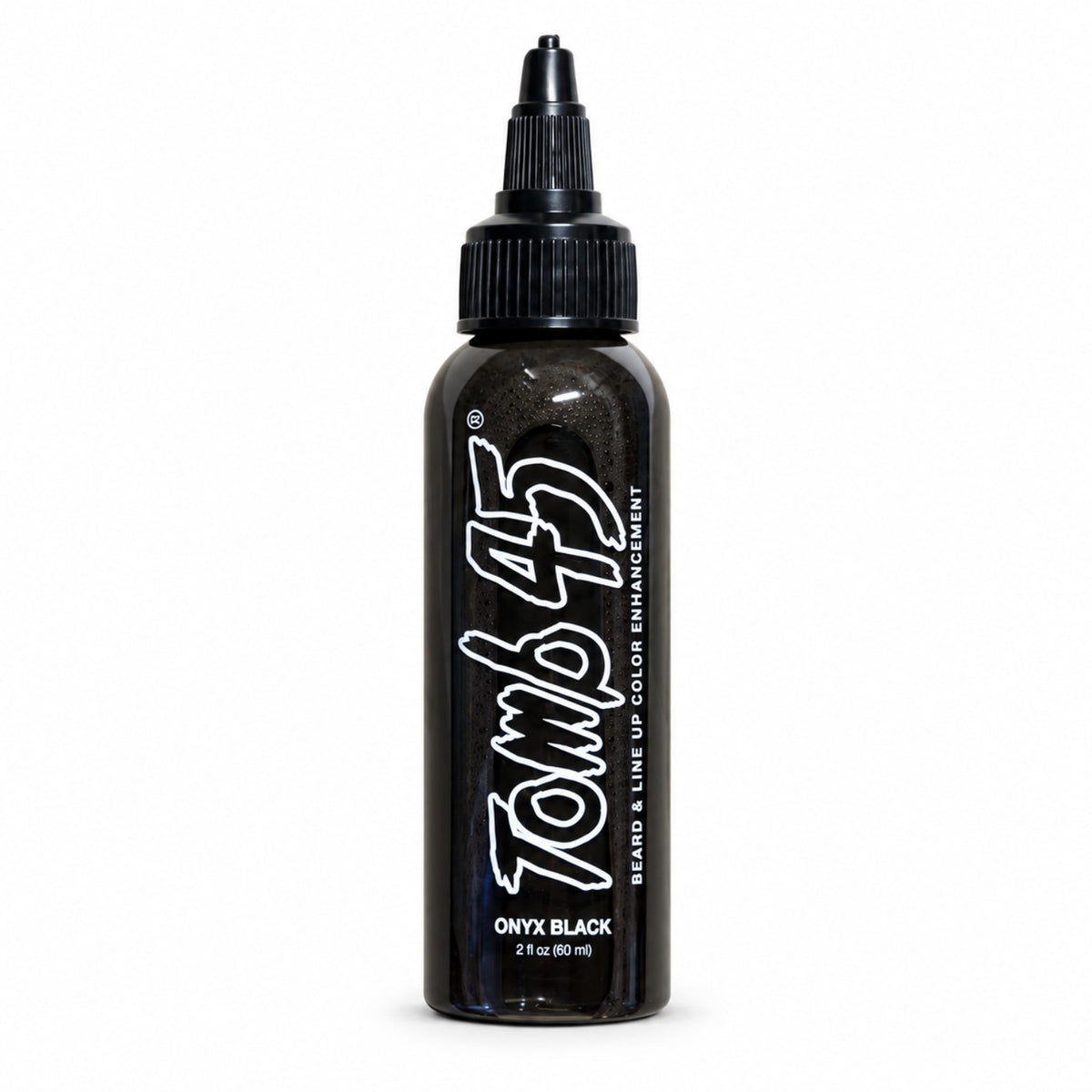 Tomb45 No Drip Beard & Line-Up Color Enhancement Onyx Black 60 ml applicator bottle front view